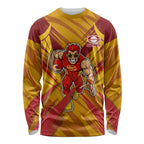Gold Coast Suns Australian Football Long Sleeve Shirt Heroic Solar Mascot - Bold Team Colors
