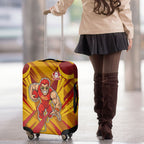 Gold Coast Suns Australian Football Luggage Cover Heroic Solar Mascot - Bold Team Colors