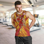 Gold Coast Suns Australian Football Men Tank Top Heroic Solar Mascot - Bold Team Colors