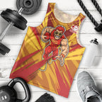 Gold Coast Suns Australian Football Men Tank Top Heroic Solar Mascot - Bold Team Colors