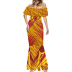 Gold Coast Suns Australian Football Mermaid Dress Heroic Solar Mascot - Bold Team Colors