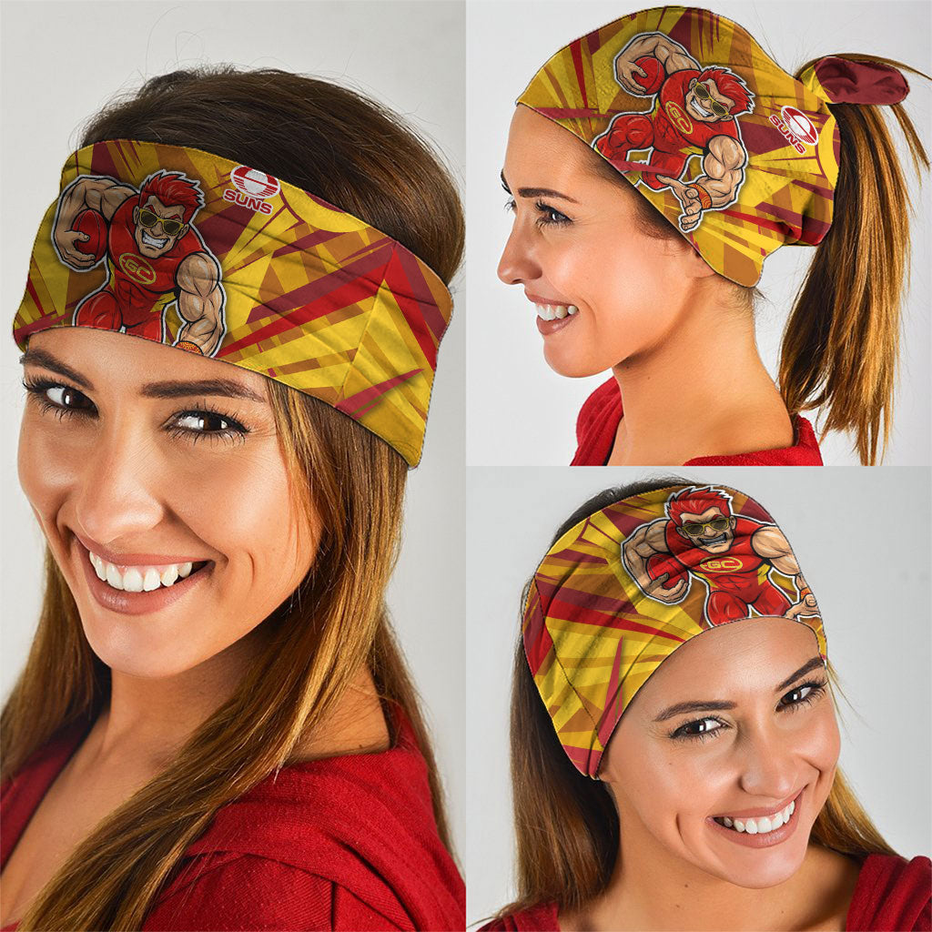 Gold Coast Suns Australian Football Neck Gaiter Heroic Solar Mascot - Bold Team Colors