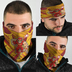 Gold Coast Suns Australian Football Neck Gaiter Heroic Solar Mascot - Bold Team Colors