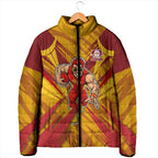 Gold Coast Suns Australian Football Padded Jacket Heroic Solar Mascot - Bold Team Colors