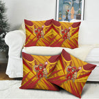 Gold Coast Suns Australian Football Pillow Cover Heroic Solar Mascot - Bold Team Colors