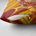 Gold Coast Suns Australian Football Pillow Cover Heroic Solar Mascot - Bold Team Colors
