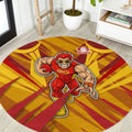 Gold Coast Suns Australian Football Round Carpet Heroic Solar Mascot - Bold Team Colors