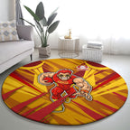 Gold Coast Suns Australian Football Round Carpet Heroic Solar Mascot - Bold Team Colors