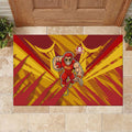 Gold Coast Suns Australian Football Rubber Doormat Heroic Solar Mascot - Bold Team Colors