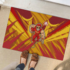 Gold Coast Suns Australian Football Rubber Doormat Heroic Solar Mascot - Bold Team Colors
