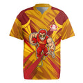 Gold Coast Suns Australian Football Rugby Jersey Heroic Solar Mascot - Bold Team Colors