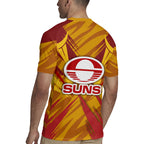 Gold Coast Suns Australian Football Rugby Jersey Heroic Solar Mascot - Bold Team Colors