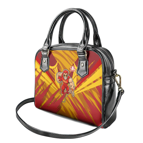 Gold Coast Suns Australian Football Shoulder Handbag Heroic Solar Mascot - Bold Team Colors