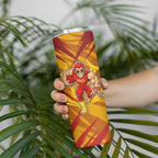 Gold Coast Suns Australian Football Skinny Tumbler Heroic Solar Mascot - Bold Team Colors