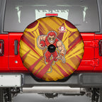 Gold Coast Suns Australian Football Spare Tire Cover Heroic Solar Mascot - Bold Team Colors