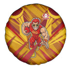 Gold Coast Suns Australian Football Spare Tire Cover Heroic Solar Mascot - Bold Team Colors