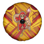 Gold Coast Suns Australian Football Spare Tire Cover Heroic Solar Mascot - Bold Team Colors