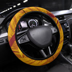 Gold Coast Suns Australian Football Steering Wheel Cover Heroic Solar Mascot - Bold Team Colors