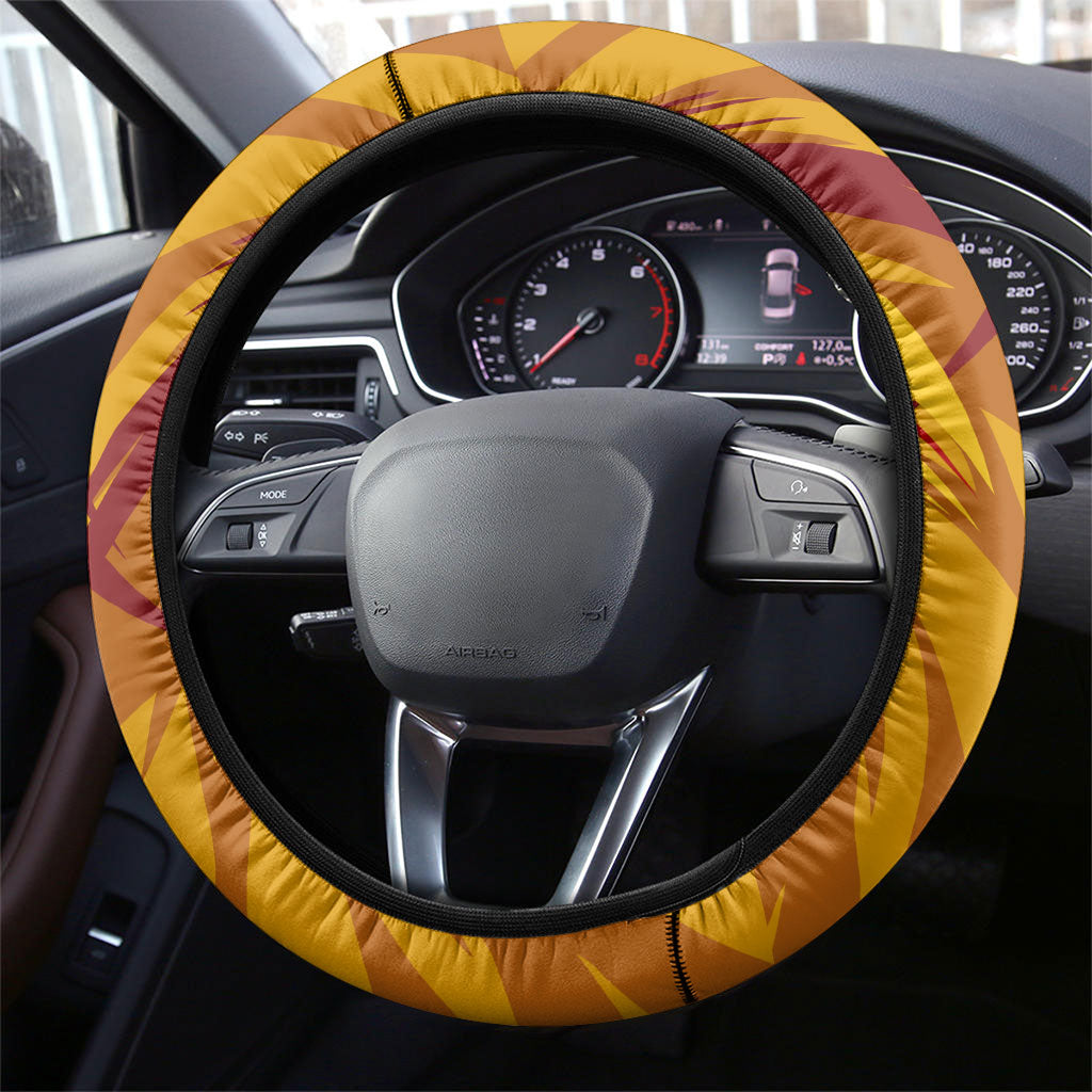 Gold Coast Suns Australian Football Steering Wheel Cover Heroic Solar Mascot - Bold Team Colors