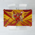 Gold Coast Suns Australian Football Tablecloth Heroic Solar Mascot - Bold Team Colors