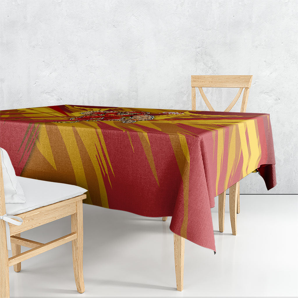 Gold Coast Suns Australian Football Tablecloth Heroic Solar Mascot - Bold Team Colors