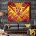 Gold Coast Suns Australian Football Tapestry Heroic Solar Mascot - Bold Team Colors