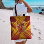 Gold Coast Suns Australian Football Tote Bag Heroic Solar Mascot - Bold Team Colors