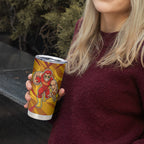 Gold Coast Suns Australian Football Tumbler Cup Heroic Solar Mascot - Bold Team Colors