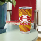 Gold Coast Suns Australian Football Tumbler Cup Heroic Solar Mascot - Bold Team Colors