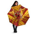 Gold Coast Suns Australian Football Umbrella Heroic Solar Mascot - Bold Team Colors