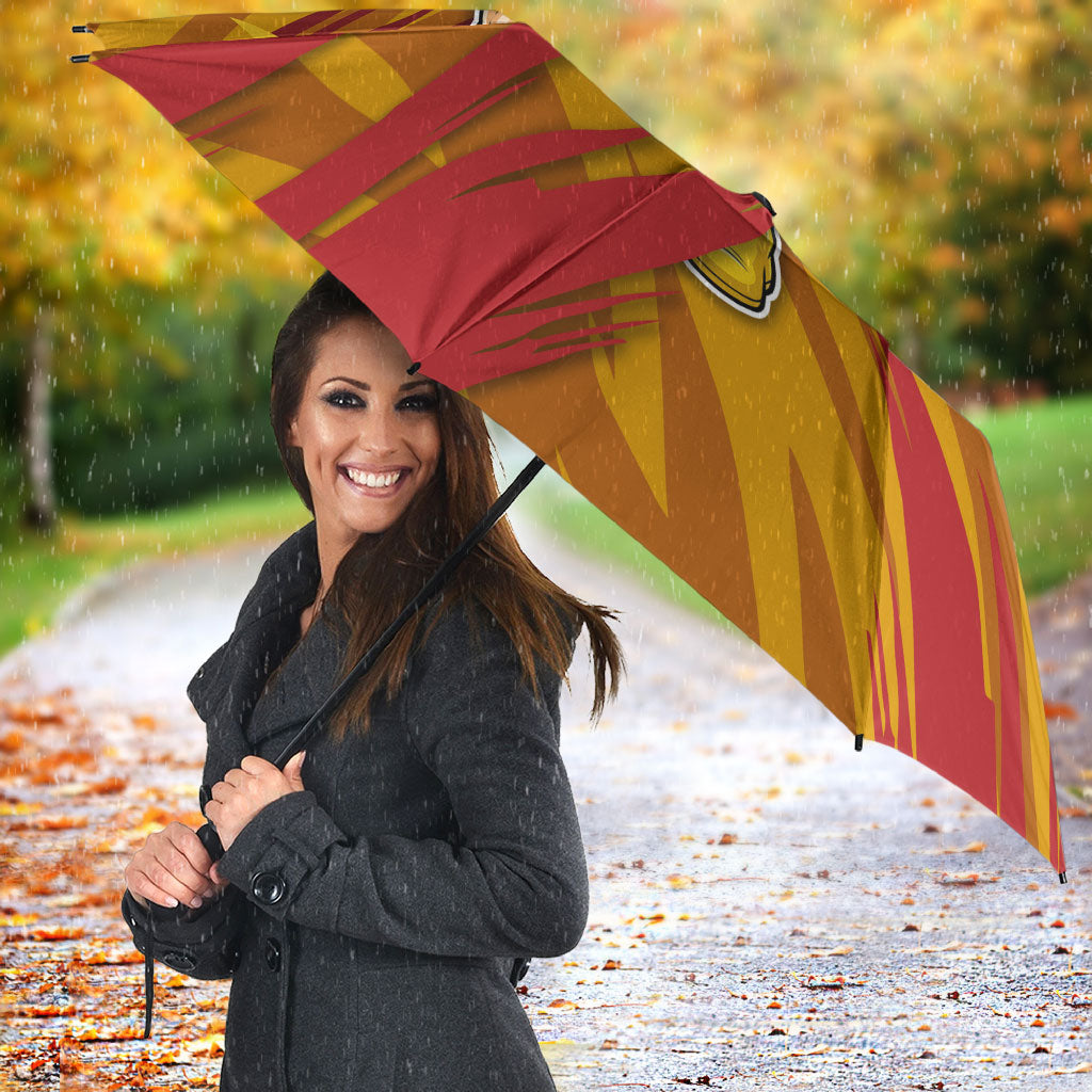 Gold Coast Suns Australian Football Umbrella Heroic Solar Mascot - Bold Team Colors