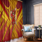 Gold Coast Suns Australian Football Window Curtain Heroic Solar Mascot - Bold Team Colors