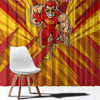 Gold Coast Suns Australian Football Window Curtain Heroic Solar Mascot - Bold Team Colors