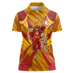 Gold Coast Suns Australian Football Women Polo Shirt Heroic Solar Mascot - Bold Team Colors