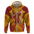 Gold Coast Suns Australian Football Zip Hoodie Heroic Solar Mascot - Bold Team Colors