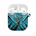 Port Adelaide Power Australian Football AirPods Case Powerful Superhero Mascot - Bold Team Colors