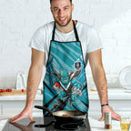 Port Adelaide Power Australian Football Apron Powerful Superhero Mascot - Bold Team Colors
