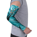 Port Adelaide Power Australian Football Arm Sleeves Powerful Superhero Mascot - Bold Team Colors
