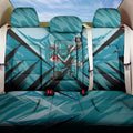 Port Adelaide Power Australian Football Back Car Seat Cover Powerful Superhero Mascot - Bold Team Colors