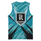 Port Adelaide Power Australian Football Basketball Jersey Powerful Superhero Mascot - Bold Team Colors