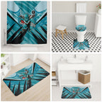 Port Adelaide Power Australian Football Bathroom Set Powerful Superhero Mascot - Bold Team Colors
