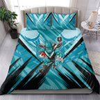 Port Adelaide Power Australian Football Bedding Set Powerful Superhero Mascot - Bold Team Colors