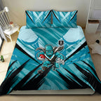 Port Adelaide Power Australian Football Bedding Set Powerful Superhero Mascot - Bold Team Colors