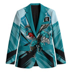 Port Adelaide Power Australian Football Blazer Powerful Superhero Mascot - Bold Team Colors