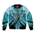 Port Adelaide Power Australian Football Bomber Jacket Powerful Superhero Mascot - Bold Team Colors