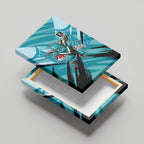 Port Adelaide Power Australian Football Canvas Wall Art Powerful Superhero Mascot - Bold Team Colors