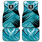 Port Adelaide Power Australian Football Car Mats Powerful Superhero Mascot - Bold Team Colors