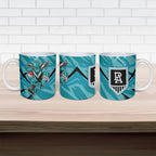 Port Adelaide Power Australian Football Ceramic Mug Powerful Superhero Mascot - Bold Team Colors