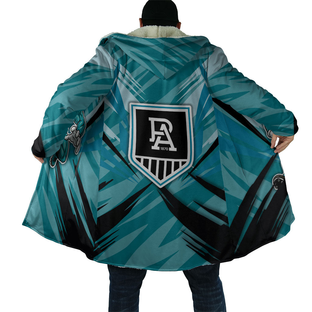 Port Adelaide Power Australian Football Cloak Powerful Superhero Mascot - Bold Team Colors