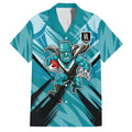 Port Adelaide Power Australian Football Family Matching Tank Maxi Dress and Hawaiian Shirt Powerful Superhero Mascot - Bold Team Colors